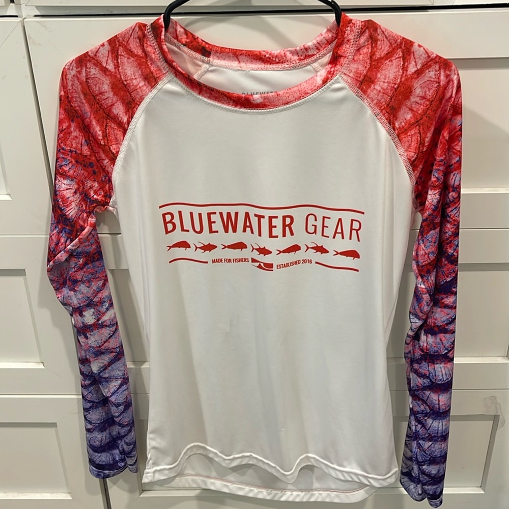 Bluewater gear long sleeve fishing shirt size small